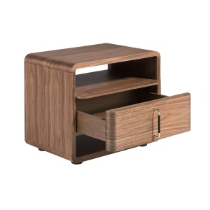 Noptiera design LUX cu sertare Walnut Veneer - Img 4