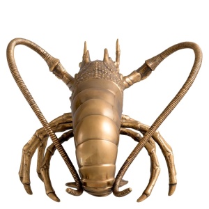 Obiect decorativ din alama masiva design LUX Lobster - Img 3