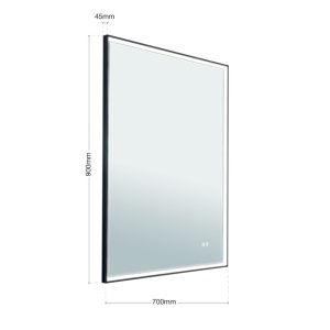 Oglinda baie cu iluminat LED dimabil IP44 FRAME 70-90cm 235793 universul-luminii.ro