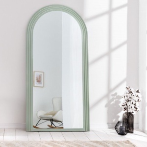 Oglinda de perete decorativa Art Deco 160cm, verde - Img 3