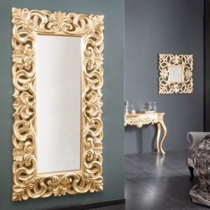 Oglinda de perete decorativa Venice auriu antic, 180cm - Img 4