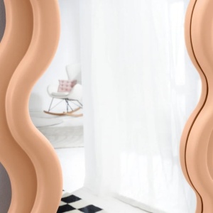 Oglinda de perete design modern CURVY 160cm, caisa - Img 9