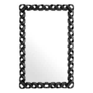 Oglinda decorativa design LUX Casone negru, 141x93cm - Img 2