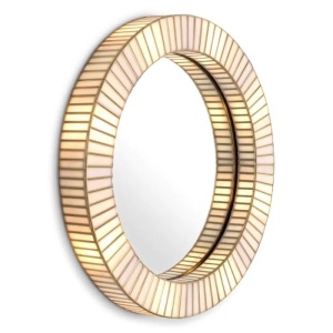 Oglinda decorativa design LUX cu iluminat Monari 90cm - Img 2