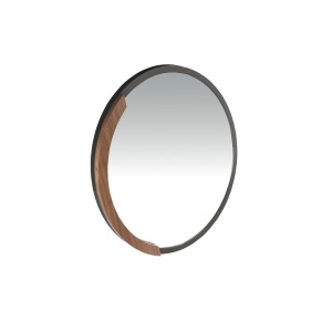 Oglinda decorativa design LUX Round black steel, 80cm - Img 6