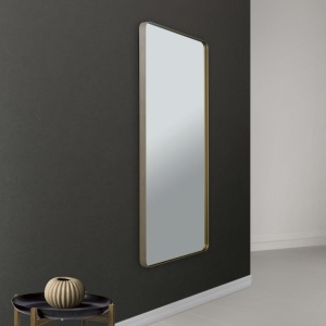 Oglinda decorativa design modern CARLO auriu 152-76cm - Img 2