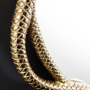 Oglinda decorativa design sarpe auriu SNAKE XL 85cm - Img 2