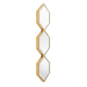 Oglinda decorativa eleganta design modern Saronno auriu 111075 HZ