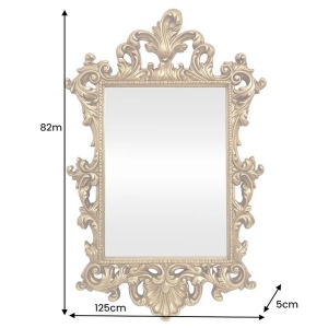 Oglinda decorativa OPULENT 125cm auriu - Img 2