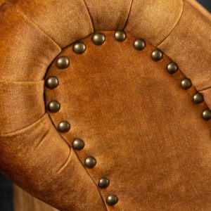 Pat de zi/ Canapea relax clasica stil englezesc Chesterfield galben mustar - Img 2