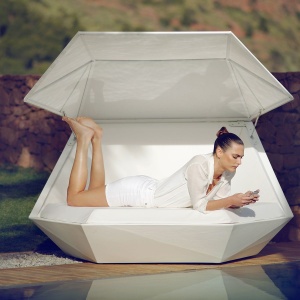 Pat de zi cu parasolar design modern premium lounge FAZ - Img 3