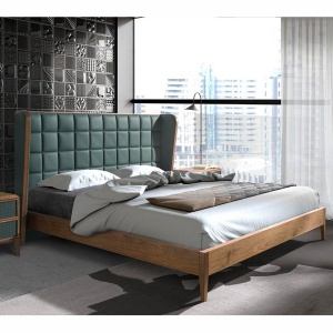 Pat dublu design LUX Dark green 180x200cm