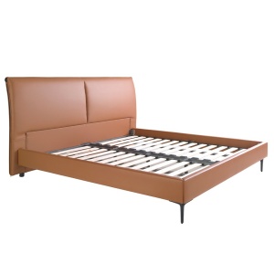 Pat dublu tapitat design LUX Brown 180x200cm - Img 6