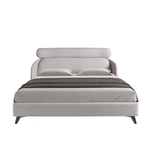 Pat dublu tapitat design LUX Light grey 180x200cm - Img 3