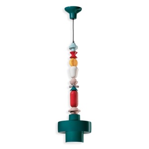 Pendul ceramic design italian realizat manual LARIAT H-91cm 216103 universul-luminii.ro