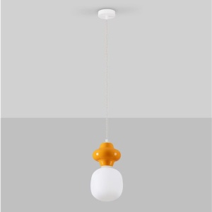 Pendul ceramic design modern CHIC portocaliu 152133 universul-luminii.ro