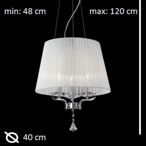 Pendul cristal Venezian diametru 40cm PEGASO SP3 059235 44383 universul-luminii.ro