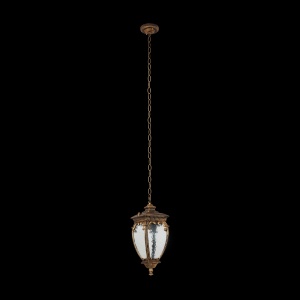 Pendul de exterior protectie IP44, Fleur negru cu auriu 201133 universul-luminii.ro