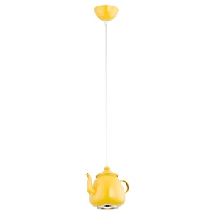 Pendul design decorativ in forma de ceainic JAMAJKA galben