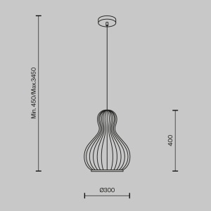 Pendul design decorativ natural Roots 30cm 226703 universul-luminii.ro