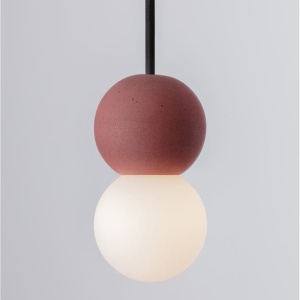 Pendul design decorativ ZERO rosu/opal 237073 universul-luminii.ro