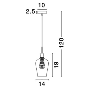 Pendul design modern 14cm Filo NVL-1500202831 78183 universul-luminii.ro