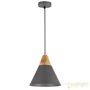 Pendul design modern Bicones gri diam. 22cm MYP359-PL-220-C