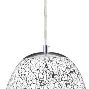 Pendul design modern Crackle alb mozaic 8069WH SRT - Img 4