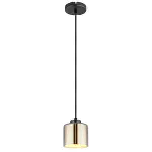 Pendul design modern FELICIA negru/crom 16056H GL