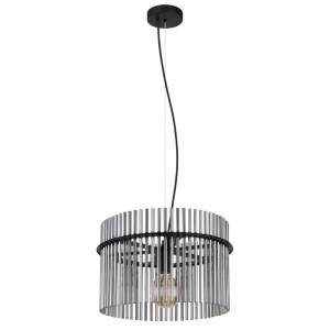 Pendul design modern GORLEY negru, fumuriu 40cm 134693 universul-luminii.ro