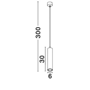 Pendul design modern minimalist GIA alb NVL-834869 - Img 3