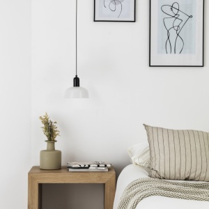 Pendul design modern TATAWIN alb - Img 3