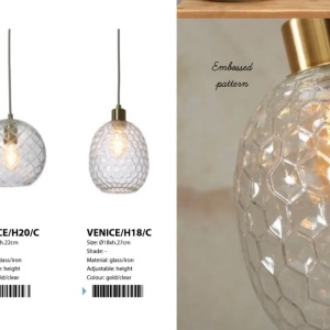 Pendul design modern Venice globe clar - Img 11