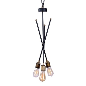 PENDUL DESIGN VINTAGE ATOM CEILING LIGHT F021 102 MATTE JET BLACK SW 188513 universul-luminii.ro