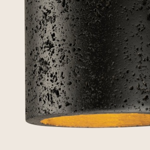 Pendul din piatra neagra si metal negru NATURAL STONE - Img 3
