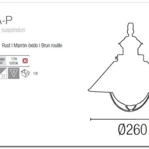 Pendul exterior IP33 diametru 26cm Nautica 71138 45153 universul-luminii.ro