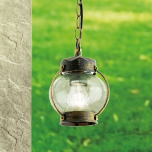 Pendul exterior stil rustic IP23 Taverna AL 11-1166 schwarz-gold OR