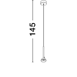 Pendul LED ajustabil design minimalist OLA negru - Img 8