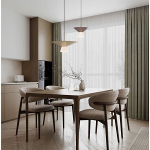 Pendul LED decorativ BARIS Nut Brown 22cm - Img 9