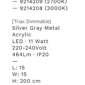 Pendul LED design decorativ 3000K TOTEM - Img 6