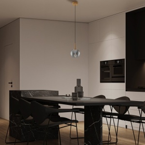 Pendul LED design decorativ ANDROMEDA auriu/crom - Img 3