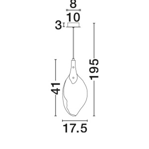 Pendul LED design decorativ BELLINA - Img 8