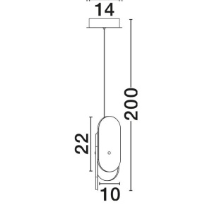 Pendul LED design decorativ LUCIEN 3000K - Img 8
