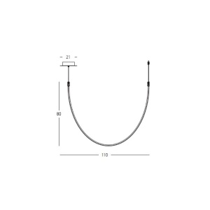 Pendul LED design decorativ modern Tube L-110cm 233783 universul-luminii.ro