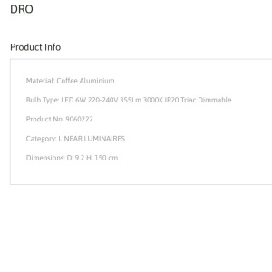 Pendul LED design minimalist DRO maro - Img 7