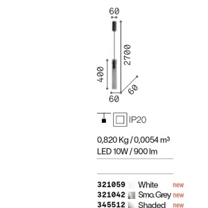 Pendul LED design minimalist Flam sp transparent - Img 5
