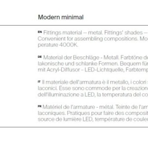 Pendul LED design minimalista Pro Shade auriu - Img 6