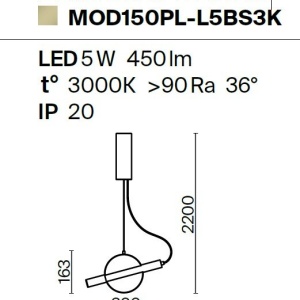 Pendul LED design modern Enigma alb 212763 universul-luminii.ro