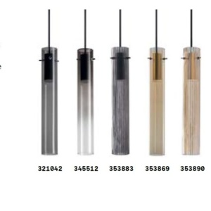 Pendul LED design modern FLAM SP FUME RIGATO - Img 3