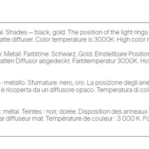 Pendul LED design modern Node auriu 212353 universul-luminii.ro